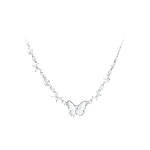 Диснеевские принцессы Белое золото с медным покрытием ожерелья женское серебряное