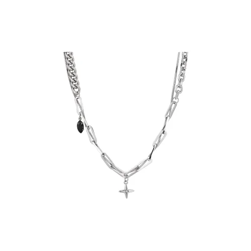 Cooraree Титановые стальные ожерелья унисекс