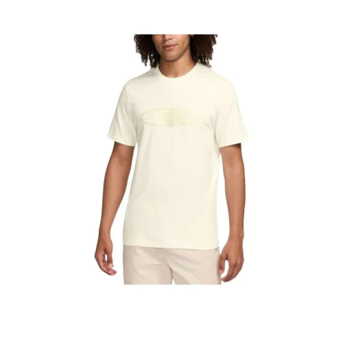 Nike Экрю Мужские T-рубашки