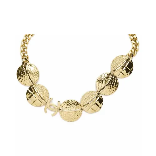 CHANEL 24K Металлические ожерелья Женские Золото