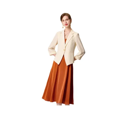 FENHONGMALI Комплект с юбкой Женские Оранжевый