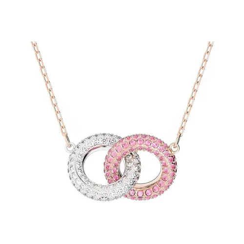 Swarovski Dextera Искусственные Кристальные Ожерелья Розовый Женские