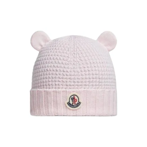 Moncler Шерстяные Шапки Детские Светло-Розовые