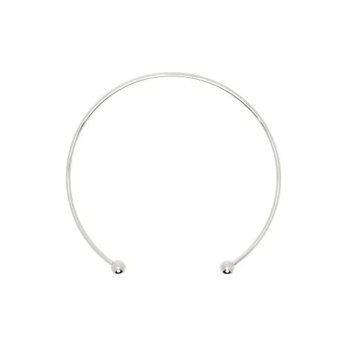 JUSTINE CLENQUET Латунные ожерелья Женское серебро