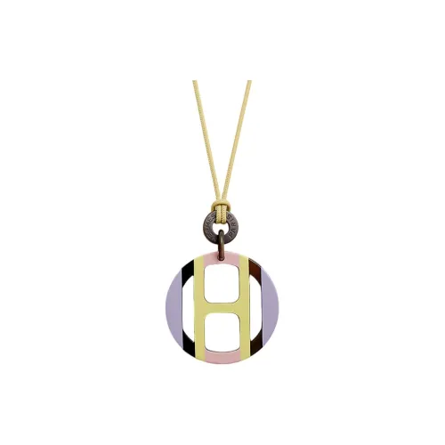 HERMES H Equipe Лакокрасочный Edge Ожерелья Женские Фиолетовый