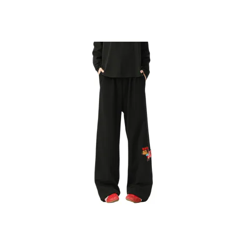 BLACK AT Вязаные тренировочные штаны унисекс