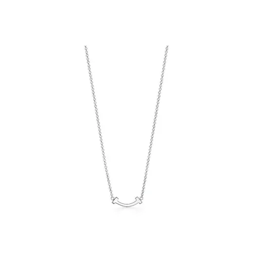 TIFFANY CO. T 18К Белое золото Ожерелье Женское Серебро