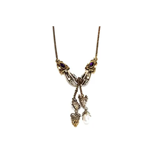 Alexander McQueen Brass Necklaces Коричневый Женские