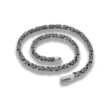 Имперский Цепочка Ожерелье, Серый, 65 см