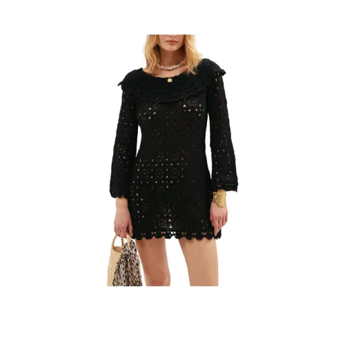 Rixo Длинное платье с длинными рукавами женское