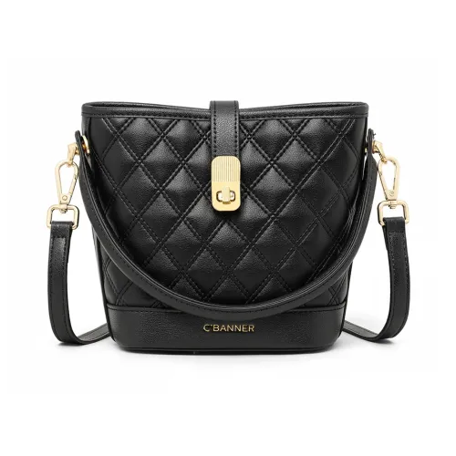 C°BANNER Коровья кожа Одно плечо Сумка Маленькая Женская Черный Экрю