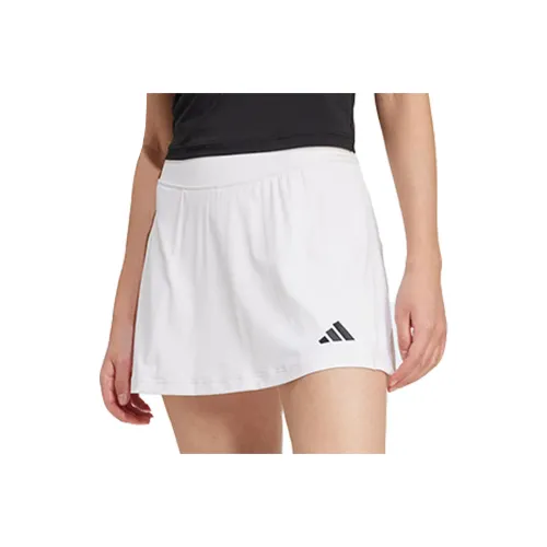 Adidas Optime Юбка-Шорты Повседневная Короткая Юбка Женская Белая