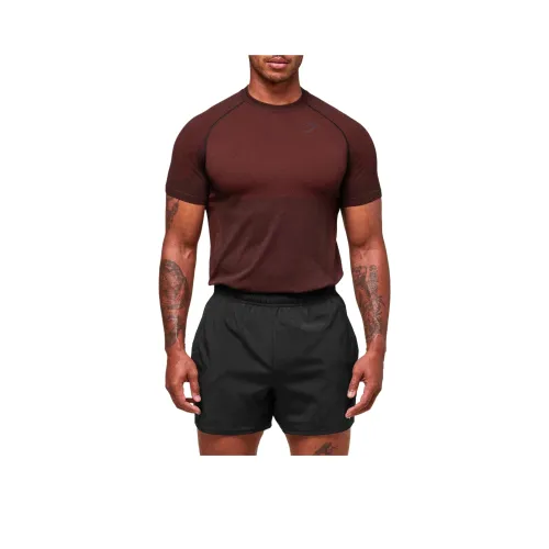 GYMSHARK Коричневый Мужской T-рубашки