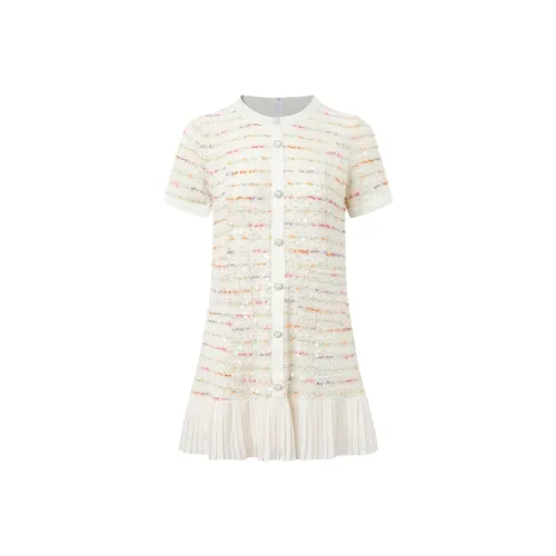 Fish Rabbits Короткий рукав платье женское