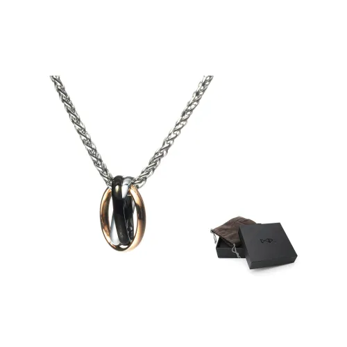 DAP Титановая сталь Ожерелье Серебряное Унисекс