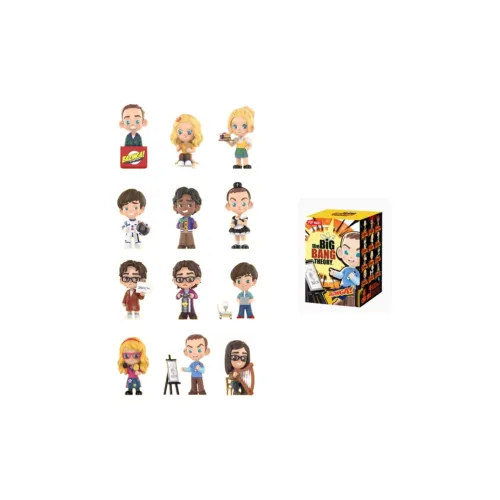 POP MART Коллаборация Жизнь Big Explosion Collection Слепые коробки Один Mystery Коробка Целая коробка 12 шт