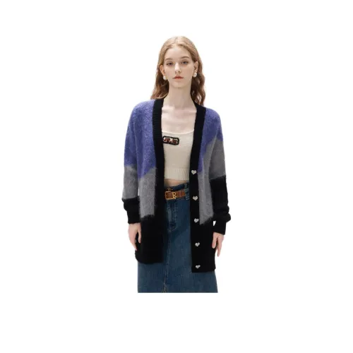 JORYAweekend Трикотаж Женский Фиолетовый Серый Клетка