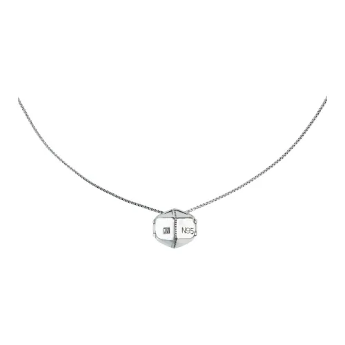 WHY PLAY Титановая сталь Ожерелье Серебряное Унисекс