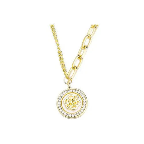 KING OF BLING Сплав Жемчужная раковина Циркон Ожерелья Женские Удачи