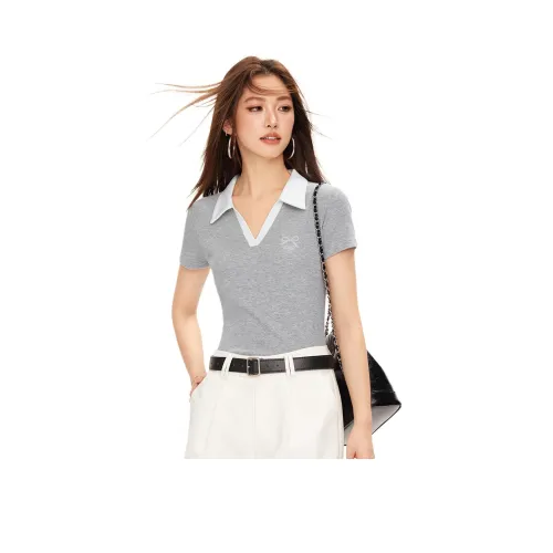 CHOCOOLATE Поло Женское Вересковый Серый