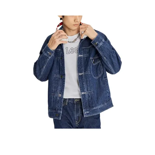Lee Medium Blue Men's Denim Jackets  
Ли Средне-синие мужские джинсовые куртки