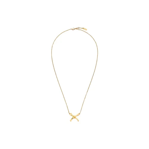 FENDI Медное ожерелье золотого цвета для женщин