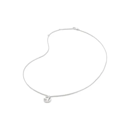 Monica Vinader экологически чистый переработанный серебряный ожерелья Women's Silver