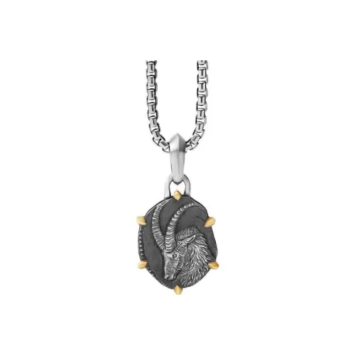 David Yurman 18К золото ожерелья мужской серебряный