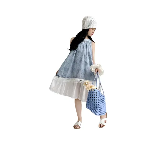 La Cergo Blue Dress Kids Dresses