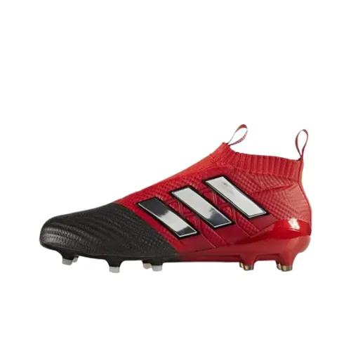 Adidas Ace 17+ Мужские футбольные бутсы устойчивые к истиранию красного цвета