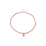 Красное цветочное ожерелье