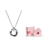 Вечная любовь Подвеска Ожерелье (Черный) + Коробка на День влюбленных