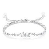 Браслет-шнурок "Бабочка Love"