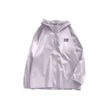 [UPF50+ Солнцезащитные средства] Серый Фиолетовый (Mb Continuous Горы Логотип на груди)