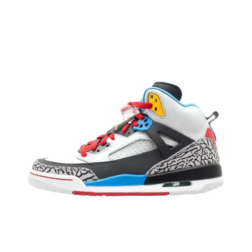 Джордан Spizike High Топ Детские Баскетбольные Кроссовки Белые Подростки