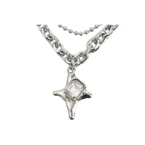 MAGICPOLE Титановая сталь сплав ожерелья мужской серебряный