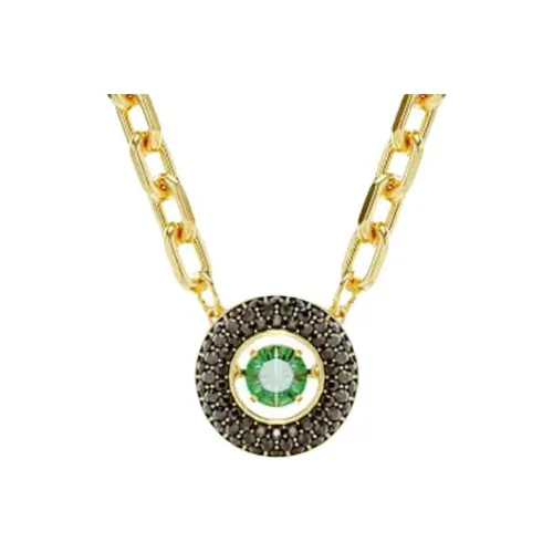 Swarovski Sparkling Dance Кристалл Золото с покрытием Ожерелье с цирконием Унисекс Золото