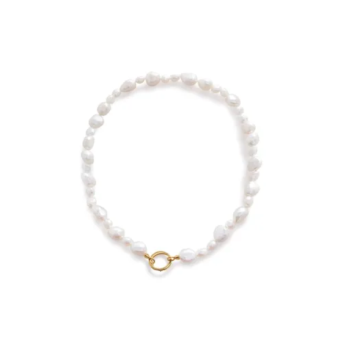 Monica Vinader Ожерелья из пресноводного жемчуга Женские Белые