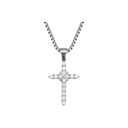 Cooraree Титановая сталь Стразы Ожерелья Унисекс