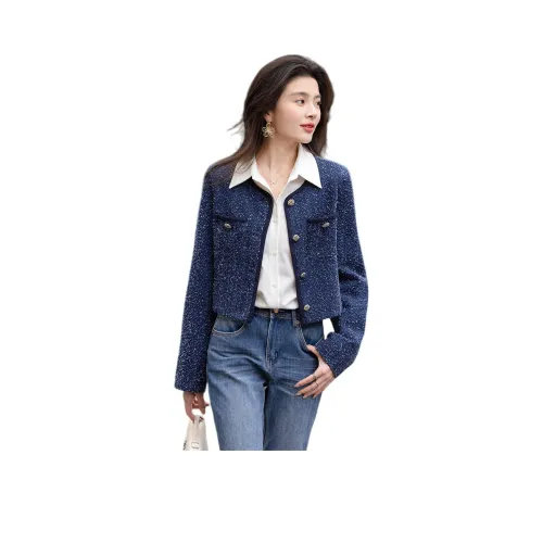 【Dme】 Куртки Пальто Женские Темно-синий