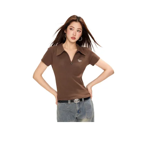 CHOCOOLATE Поло Женское Коричневое