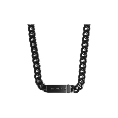 DSQUARED 2 Латунь Цинковый Сплав Ожерелье Мужское Черное