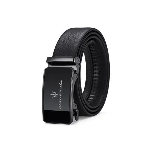 Maserati Лицевая коровья кожа Модный тренд Ремень Студенческий Ремень Премиум Набор в подарочной коробке Мужской Металлический Ширина 3,5 см