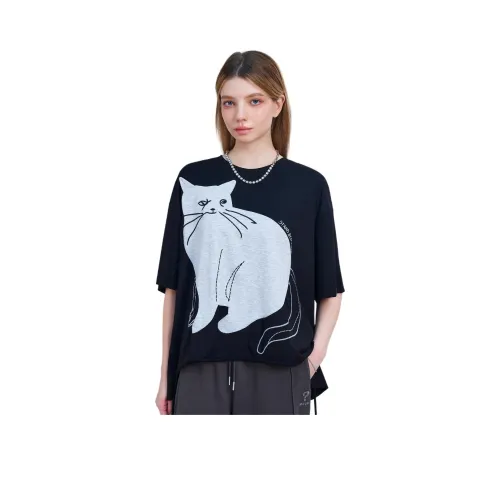 MUGUOGUOMU 2025 Летний комплект с короткими рукавами T-рубашка для женщин