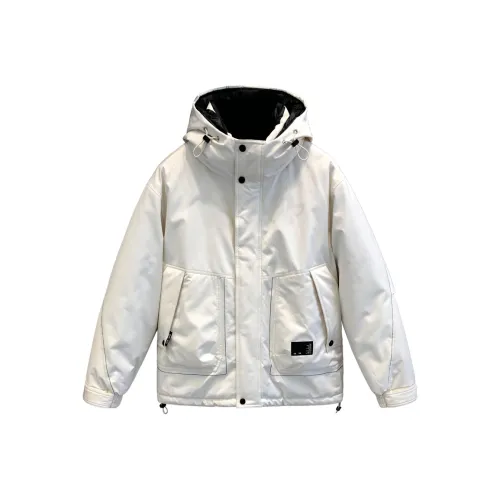 YGQPZHZ Бежевый Мужской Пуховик