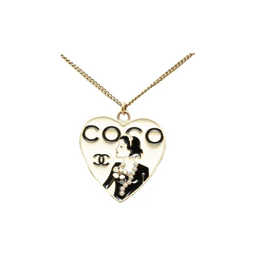 CHANEL COCO Золотое Покрытие Ожерелья Женские Золото