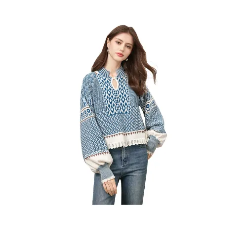 TOUCH Трикотаж Женский Синий Белый