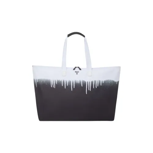 TUMI Ткань Тоут Сумка Сумка для покупок Сумка на плечо Женская Черно-белая Tie Dye