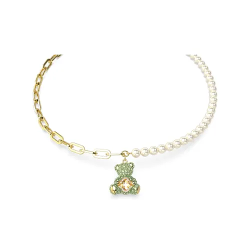 Swarovski Тедди Искусственный кристалл Ожерелье Женское Зеленый