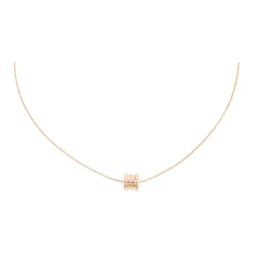 BVLGARI B.zero1 Колье Колье B.zero1 С Миниатюрной Круглой Подвеской На Цепочке, Розовое Золото 18 Карат